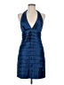 BCBGMAXAZRIA 100% Polyester Blue Cocktail Dress Size 8 (petite) - photo 1
