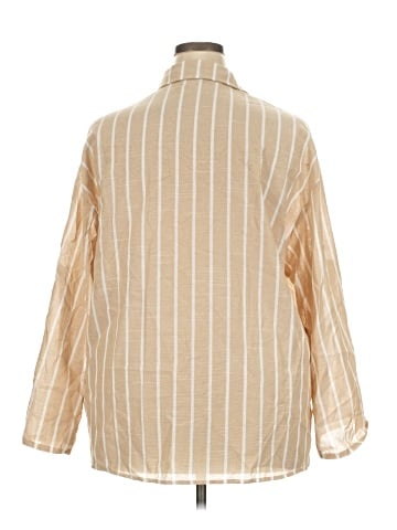 Shein 3/4 Sleeve Button-Down Shirt (view 2)