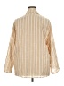 Shein Stripes Tan 3/4 Sleeve Button-Down Shirt Size 2X - photo 2