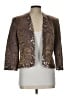 Alex Evenings Metallic Brown Blazer Size 12 - photo 1