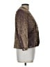 Alex Evenings Metallic Brown Blazer Size 12 - photo 4