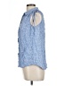 Croft & Barrow 100% Rayon Blue Sleeveless Button-Down Shirt Size L - photo 5