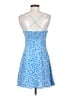 Zara 100% Polyester Hearts Blue Cocktail Dress Size S - photo 2