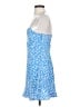 Zara 100% Polyester Hearts Blue Cocktail Dress Size S - photo 5