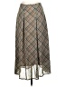 Copper Key 100% Polyester Argyle Gray Brown Formal Skirt Size 3 - photo 1