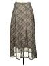 Copper Key 100% Polyester Argyle Gray Brown Formal Skirt Size 3 - photo 2