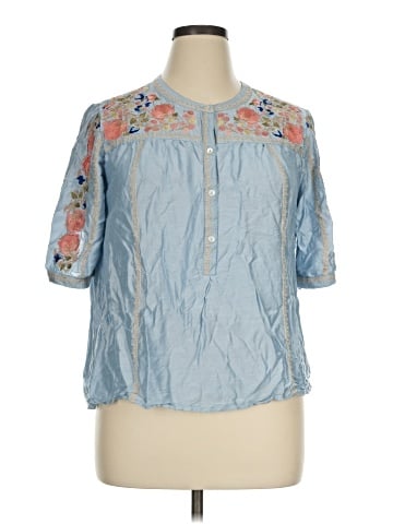 Sundance 3/4 Sleeve Blouse (view 1)