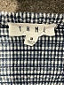 THML Checkered-gingham Blue Gray Casual Dress Size M - photo 7