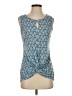 Bold Elements Blue Sleeveless Blouse Size S - photo 1