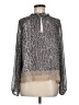 RACHEL Rachel Roy 100% Polyester Animal Print Gray Long Sleeve Blouse Size 8 - photo 1