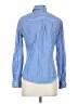 fleur bleue 100% Cotton Checkered-gingham Blue Long Sleeve Button-Down Shirt Size S - photo 2
