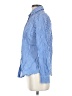 fleur bleue 100% Cotton Checkered-gingham Blue Long Sleeve Button-Down Shirt Size S - photo 5