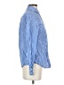 fleur bleue 100% Cotton Checkered-gingham Blue Long Sleeve Button-Down Shirt Size S - photo 4