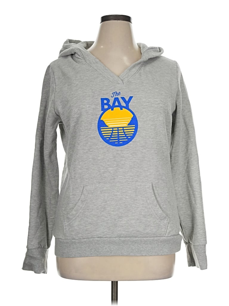 Pre-owned Fanatics Pullover Hoodie In Gray