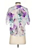 Jennifer Lopez 100% Polyester Purple Short Sleeve Blouse Size XS - photo 2