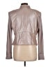 St. John 100% Leather Tan Blazer Size 10 - photo 2