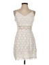 Aqua 100% Polyester Ivory Cocktail Dress Size S - photo 1