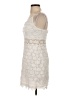 Aqua 100% Polyester Ivory Cocktail Dress Size S - photo 5