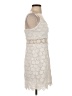 Aqua 100% Polyester Ivory Cocktail Dress Size S - photo 4