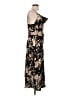 Crescent Floral Black Cocktail Dress Size L - photo 4