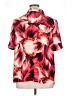 Catherines Tropical Red Short Sleeve Blouse Size 1X Petite - photo 2
