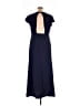 ASOS 100% Polyester Solid Blue Casual Dress Size 14 - photo 2