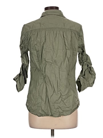 Ann Taylor LOFT 3/4 Sleeve Button-Down Shirt (view 2)