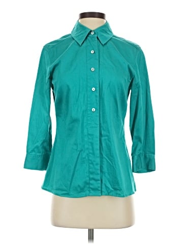 Additions by Chico's 3/4 Sleeve Button-Down Shirt (view 1)