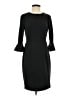 Donna Morgan Solid Black Cocktail Dress Size 4 - photo 1