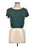Love By Design Green Short Sleeve Top Size L - photo 1