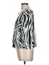 Peter Nygard 100% Polyester Animal Print Black Silver Jacket Size 12 - photo 5