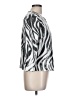 Peter Nygard 100% Polyester Animal Print Black Silver Jacket Size 12 - photo 4