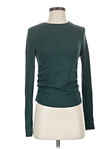 Madewell Brushed Jersey Ruched Long-Sleeve Tee (view 1)