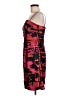 JS Collections 100% Polyester Graphic Red Cocktail Dress Size 6 - photo 5