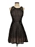 B. Smart 100% Polyester Argyle Black Cocktail Dress Size 5 - 6 - photo 1