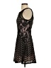 B. Smart 100% Polyester Argyle Black Cocktail Dress Size 5 - 6 - photo 5