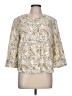 J.Jill Paisley Gold Blazer Size Lg Petite - photo 1