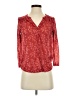 H&M 100% Polyester Red 3/4 Sleeve Blouse Size XS - photo 1