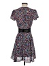 Aqua 100% Polyester Print Purple Casual Dress Size XS - photo 2