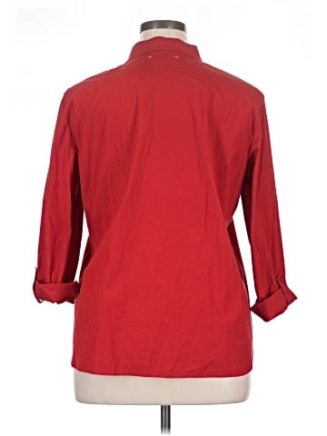 Lafayette 148 New York 3/4 Sleeve Button-Down Shirt (view 2)