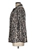 Coral Bay Animal Print Silver 3/4 Sleeve Blouse Size L - photo 5