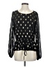 Belldini Black Long Sleeve Blouse Size S - photo 1