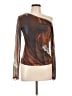 Easel Brown Long Sleeve Blouse Size L - photo 1
