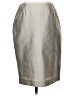 Escada Metallic Silver Silk Skirt Size EU 36 / US 6 - photo 1