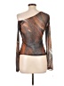 Easel Brown Long Sleeve Blouse Size L - photo 2