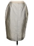 Escada Metallic Silver Silk Skirt Size EU 36 / US 6 - photo 2
