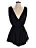 Free People 100% Polyester Solid Black Romper Size XS - photo 1