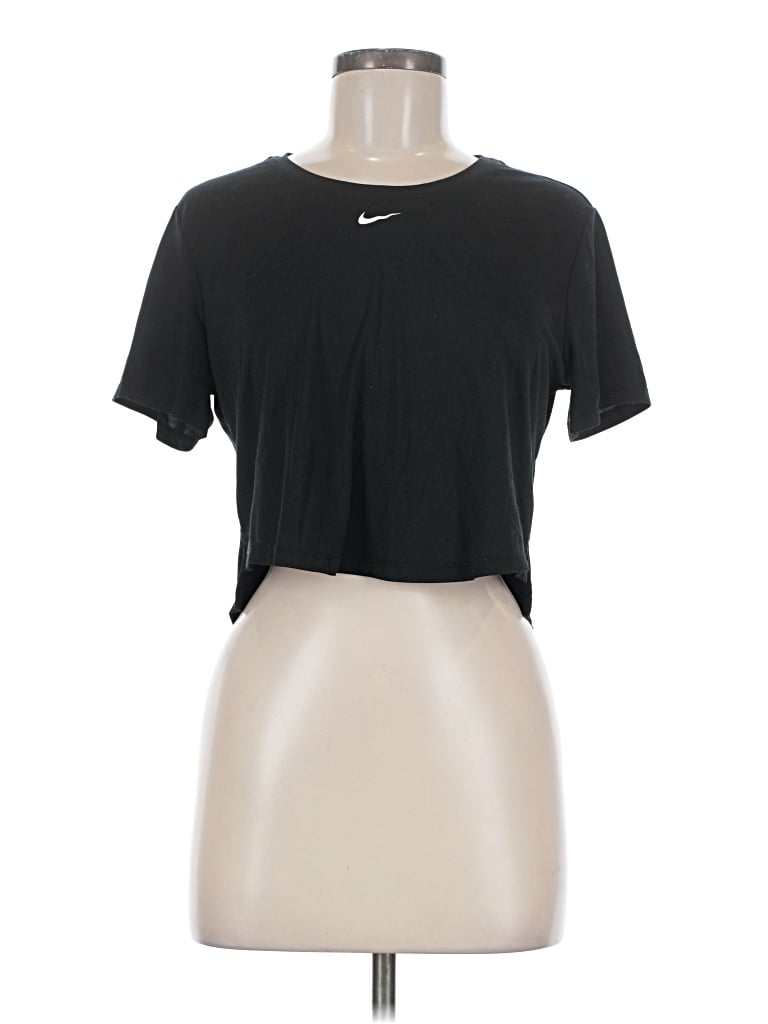 Pre-owned Nike Active T-shirt In Black