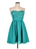 Minuet 100% Polyester Teal Cocktail Dress Size L - photo 1