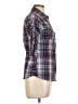 Bongo Plaid Purple 3/4 Sleeve Blouse Size L - photo 4